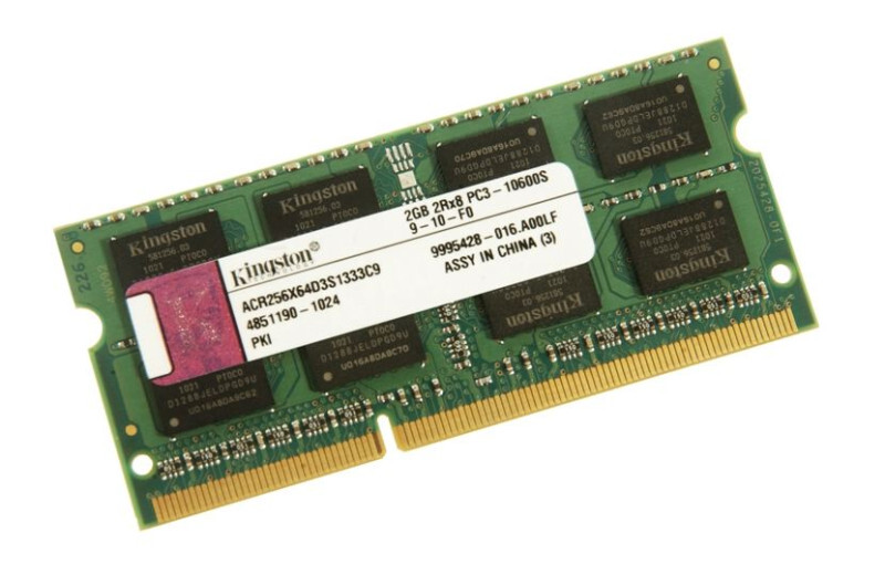 Kingston 2 GB SO-DIMM 1333 MHz DDR3 SDRAM Memory