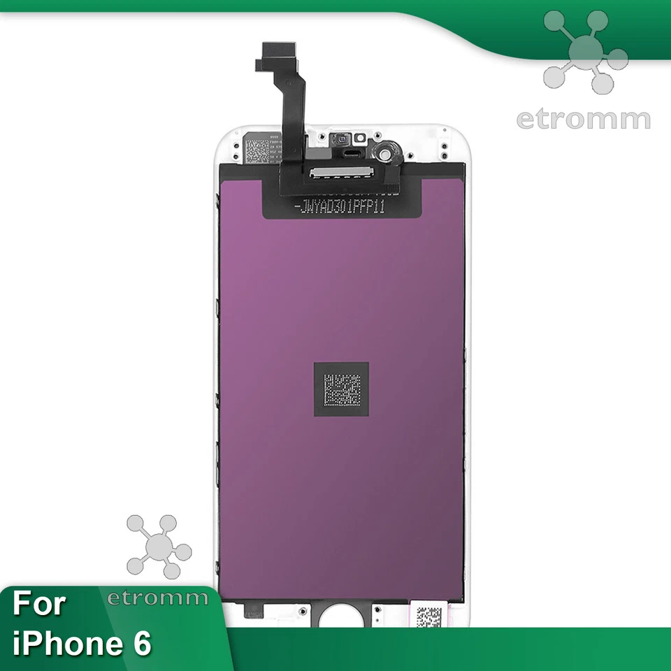 White iPhone 6 LCD Display Touch Screen Digitizer Frame Replacement A1549 A1586 - Image 2 of 4