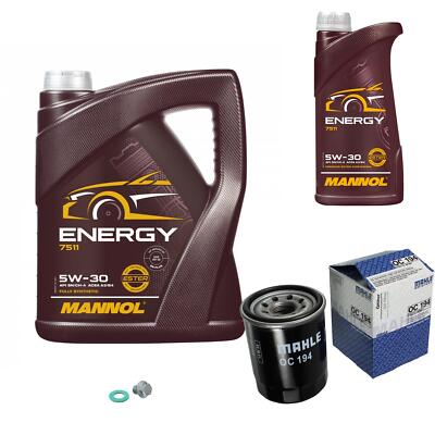 Inspektionspaket 6L MANNOL Energy 5W-30 für Nissan Maxima/Maxima QX IV 2.0 3.0