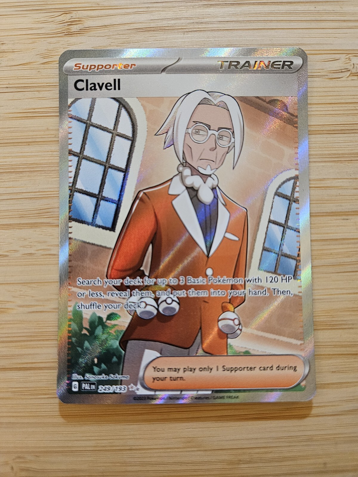 Clavell 249/193 Paldea Evolved (PAL) NM Full Art Pokemon Card