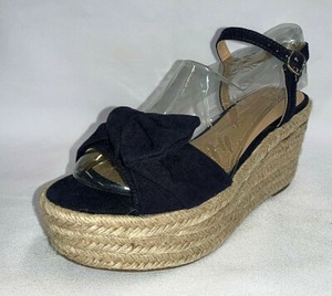 womens navy wedges