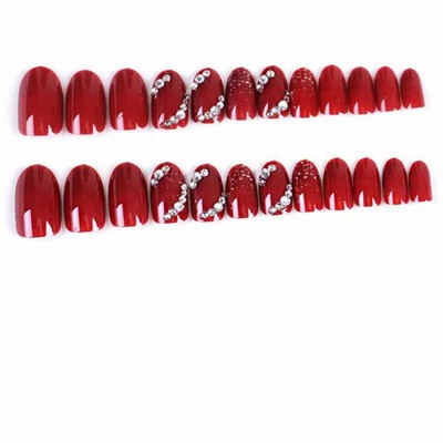 24 Nagelpaste Salon-Nagelspitzen Full-Cover-Nägel Kunstnägel