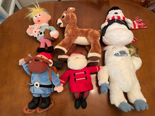 Lot of 6 Vintage 1999 Rudolph Red Nosed Reindeer Plush Soft Toys CVS Stuffins