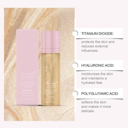1/2/3x Sunglaze Sheer Setting Mist Sunscreen SPF 50,Shimmering Body Oil Mist - Picture 4 of 12