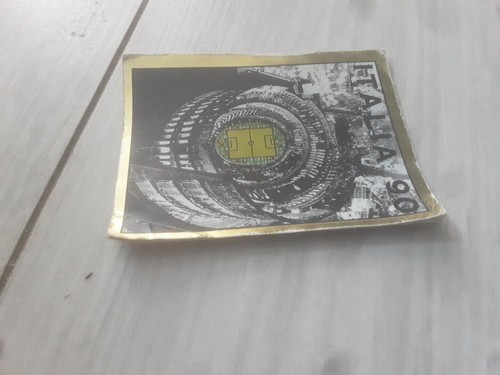 PANINI ITALIA 90 STICKER - ITALIA BADGE N 3 ORIGINAL HOLO STICKER MEDIUM CONDITION - Picture 5 of 8