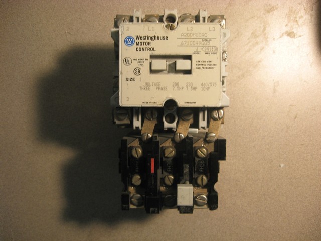 Westinghouse Thermal Overload Heater Chart