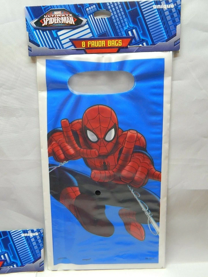 Marvel Spider-Man 30 Piezas Cumpleaños Fiesta Suministros Botín Bolsas Velas Globos  Foto 4 de 4