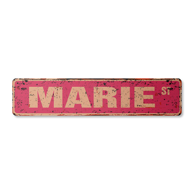 MARIE Vintage Street Sign Childrens Name Room Metal Sign