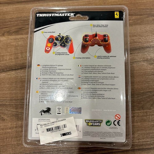 Sony PlayStation 2 Controller Ferrari Design Brand New Unused Unopened Gamepad - Picture 3 of 12