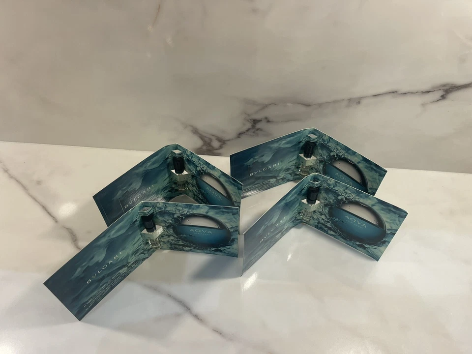 BVLGARI AQVA Pour Homme 0.05oz Men's Cologne Sample Eau de Toilette Sample (4) - Image 3 of 3