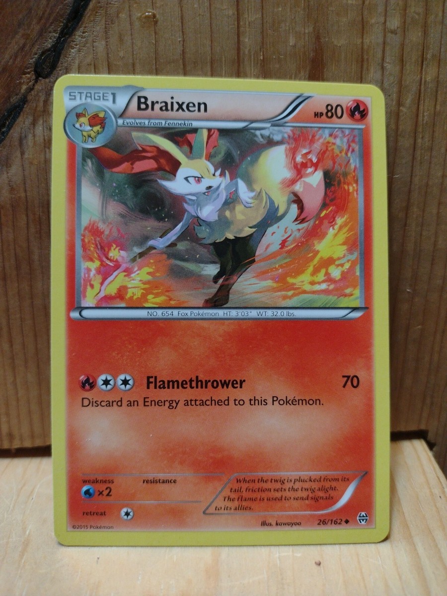 Pokemon Card 2015: Braixen 26/162