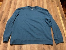 IZOD Sweater, Men's Size XL, Blue, Pullover, Logo, Crew Neck