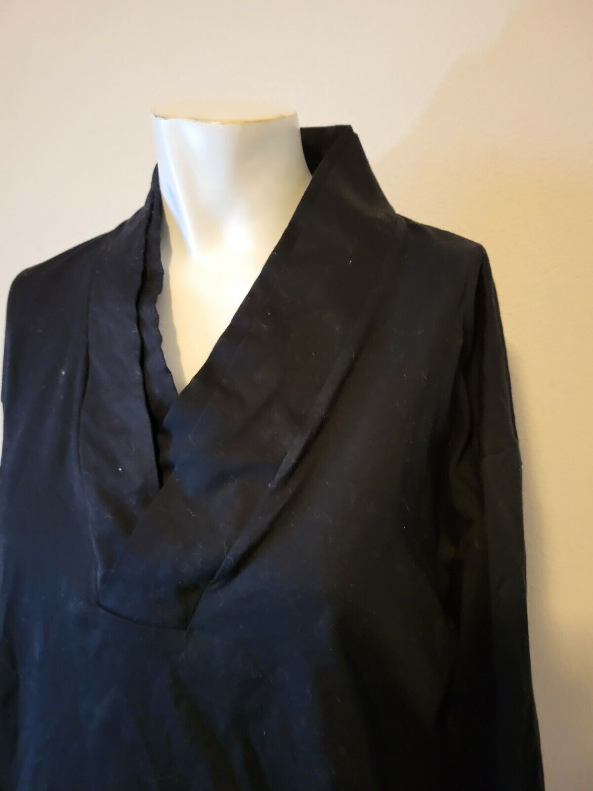 Sou Sou Kyoto Womens Black Giza Cotton Shawl Coll… - image 2