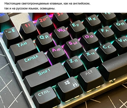 Full Keys Hot Swap Metal Panel Mechanical Keyboard RGB Light Green Redaxis - Picture 21 of 34