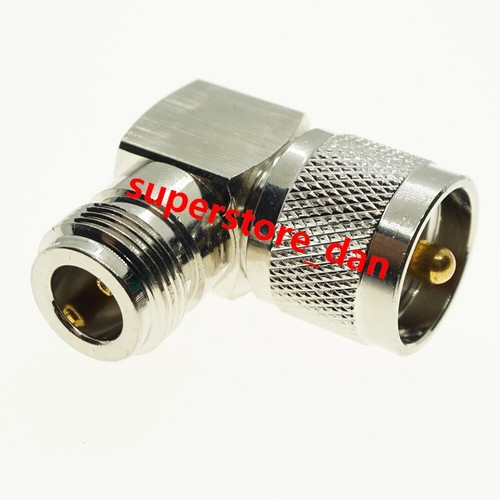 UHF PL-259 Male to N Female Connector RF HAM Radio Right Angle Adapter - Picture 6 of 6