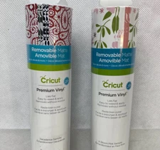 2 Cricut Removable Matte Premium Vinyl 6 12x12 Sheets Ea In Blossom & Decadence