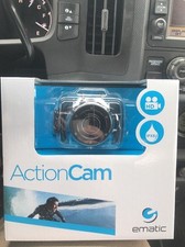 New Ematic EVH625BL AVI Video Recording ActionCam HD with Post  Helmet Mount