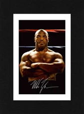 8X6 Mount MIKE TYSON Signed Autograph PHOTO Boxing Gift Print Ready to Frame