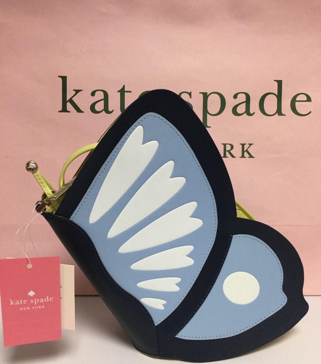 NWT Kate Spade Bonnie Butterfly Crossbody Bag Blue Multi