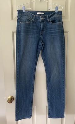 Women s Levi s 712  Slim Medium Wash Stretchy Size 31 Classic Winter Mom Jeans