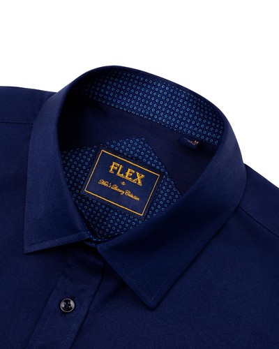 Mens Short Sleeve Dress Shirts Wrinkle Free Solid Casual Button Down Shirts w... - Picture 3 of 7