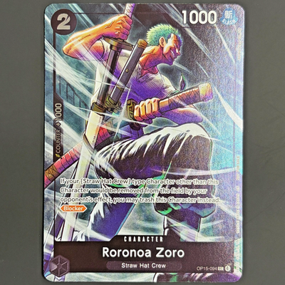 Roronoa Zoro Dash Pack Alt Art OP15-EB04 One Piece Card Promo