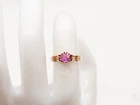Antique Victorian 1870s $2400 .85ct Natural PINK Sapphire 14k Rose Gold Ring