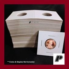 50 2x2 GUARDHOUSE Coin Holder Flips for Penny Cent Cardboard NON-PVC BULK