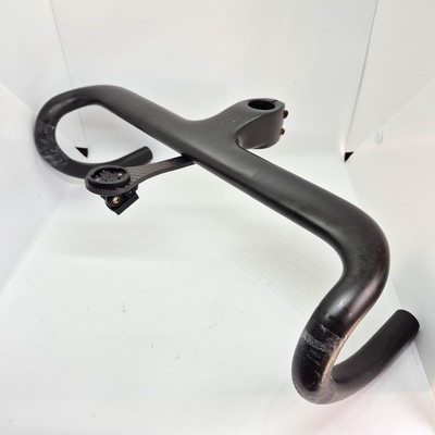 Full carbon stem integrated drop handle with silicone mount