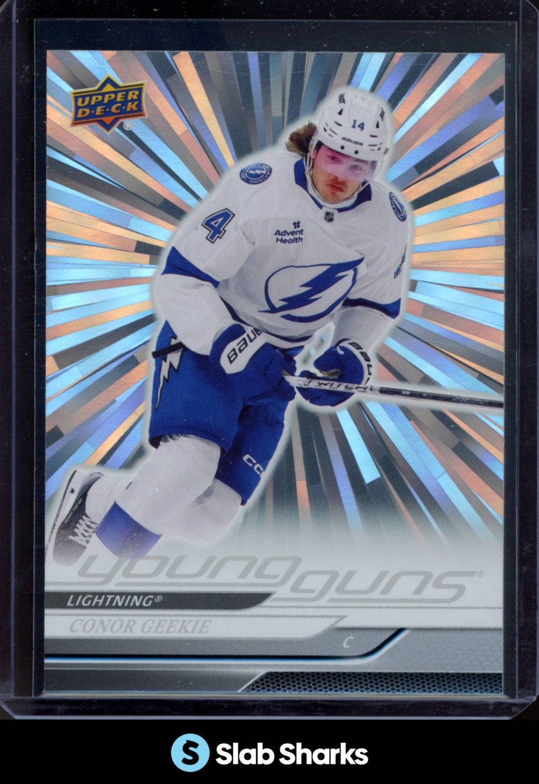 2024 UPPER DECK #478 CONOR GEEKIE OUTBURST SILVER YOUNG GUNS RC ROOKIE