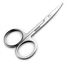 Small Eyebrow Scissors All Purpose - FEITA Mini Women's Grooming Metal Silver