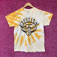 Junk Food Pittsburgh Steelers Football Tie Dye T-Shirt Small