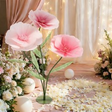 Wedding Giant Artificial Flower Decor Stand Artificial Flowers w/ Base