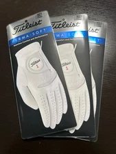 Titleist Perma soft golf gloves Large Cadet 3 pack