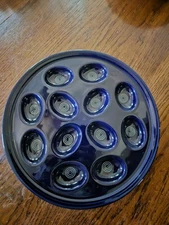 Fiesta Ware Cobalt Blue Deviled Egg Tray Platter 13"