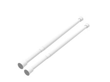 2 Pack Spring Tension Curtain Rods 18 to 28 inches Adjustable,Small Short Kit...