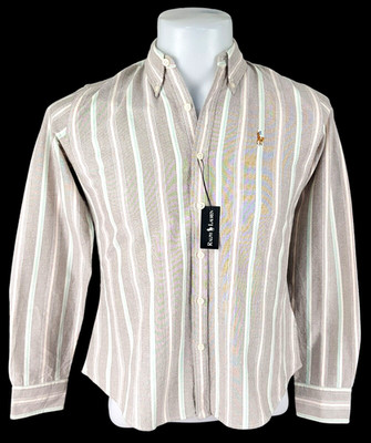 RALPH LAUREN Mens Grey L/S EVENING DRESS SHIRT Slim Fit - S - 38'' - RRP £99