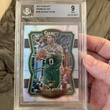 Jayson Tatum 2017-18 Panini Select Silver Rookie Card #166 BGS 9