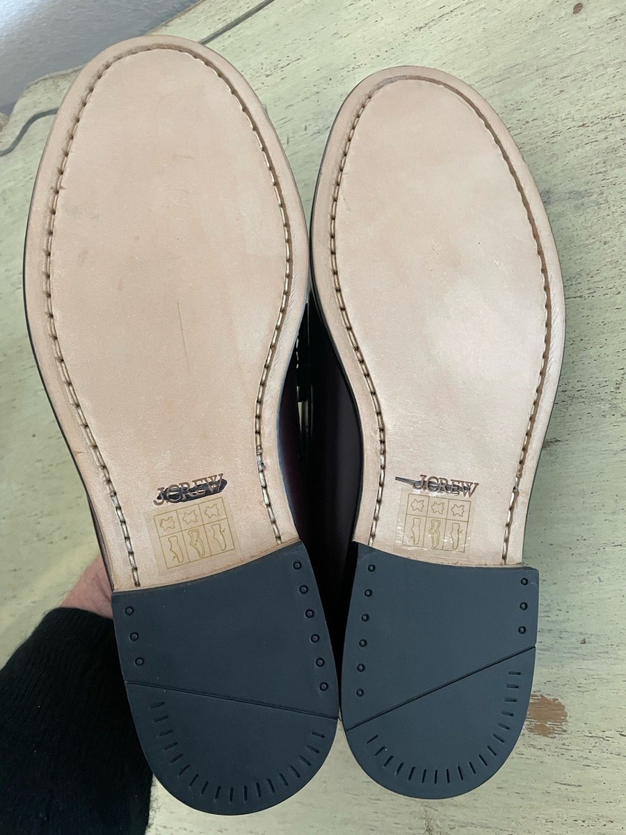 J. CREW Classic Leather Penny Loafer in Wine Size 8 1/2 M  display picture 2