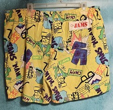 Vintage 80s Surf Line Jams Shorts Men's Large