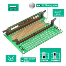 DDR5 RDIMM/UDIMM Memory Tester With Long Latches Desktop Computer DDR5 Memory