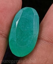 32.60 Ct Natural Green Emerald Oval Shape 24x12mm IGL Certified Jewelry Gem 5ANM