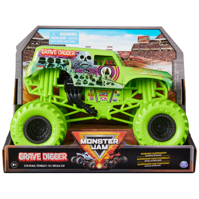 , Official Grave Digger Monster Truck, Collector Die-Cast Vehicle, 1:24 Scale...