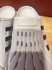 Adidas Men Adilette Clog white Shoes Slide Water Sandals 10M/w12. unisex