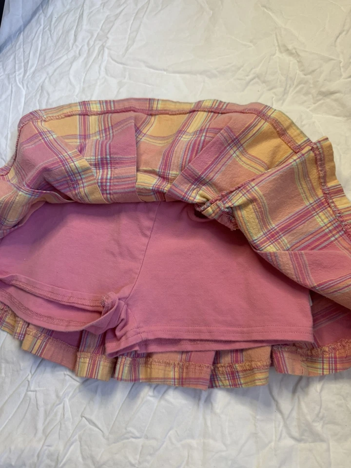 Mini Skort Y2K Limited Too Girls Rosa a Cuadros Niñas 7 Foto 3 de 4