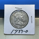 1957-D Franklin Half Dollar 50C Denver Business Strike 90% Silver Bugs Bunny