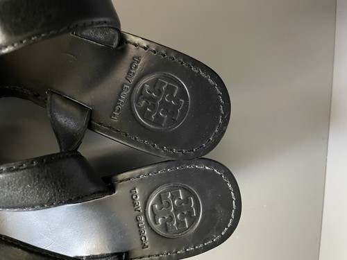 Tory Burch NEW MISMATCH 7.5L 7E Regan Women's Leather Mid Wedge Shoes - Picture 2 of 4