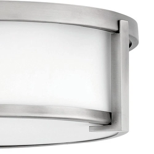 Hinkley Lighting 3241 Lowell 2 Light 13"W Flush Mount Drum - Chrome - Picture 11 of 12