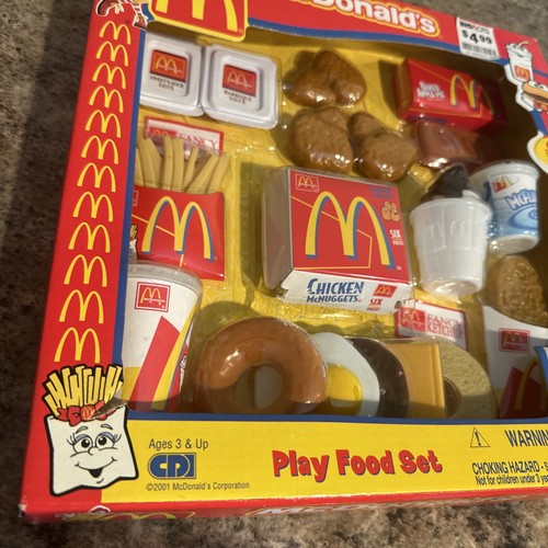 Set cibo gioco 22 pezzi McDonald’s Creative Designs vintage 2001 NUOVO IN SCATOLA - Foto 15 di 22