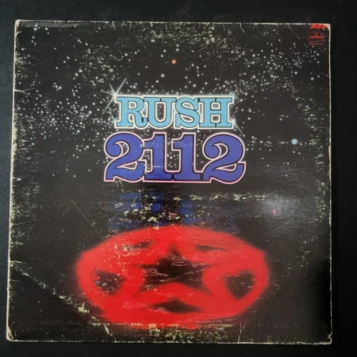 Rush 2112 LP Mercury SRM-1-1079 Gatefold VG+ Vinyl G+ Cover